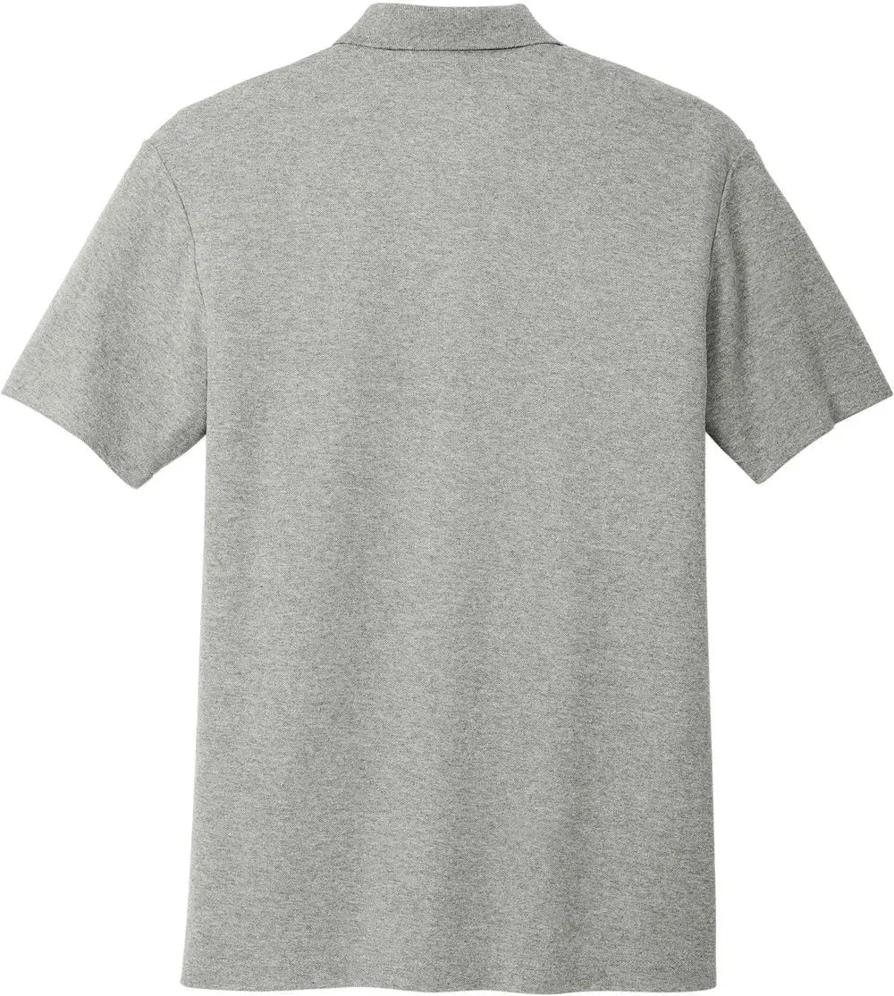 Port Authority K867 C-free Cotton Blend Pique Polo - Deep Smoke Heather - Adult Xs