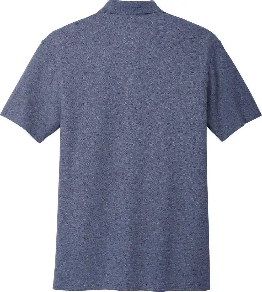 Port Authority K867 C-free Cotton Blend Pique Polo - Navy Heather