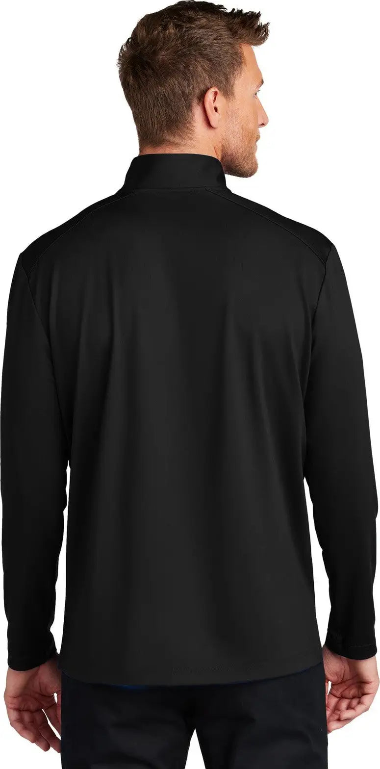 Port Authority K880 C-free Double Knit 1/4-zip - Deep Black