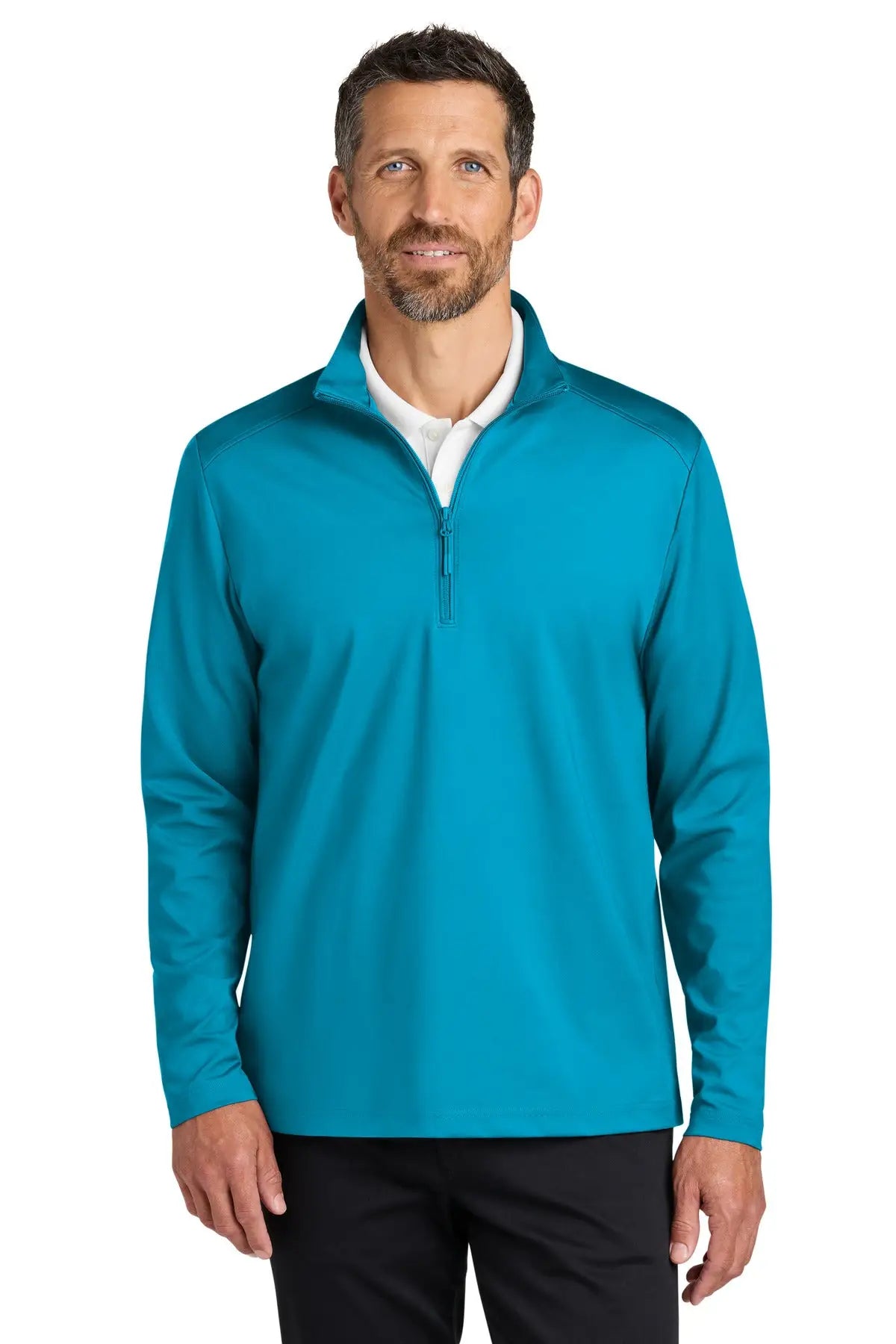 Port Authority K880 C-free Double Knit 1/4-zip - Parcel Blue - Adult Xs
