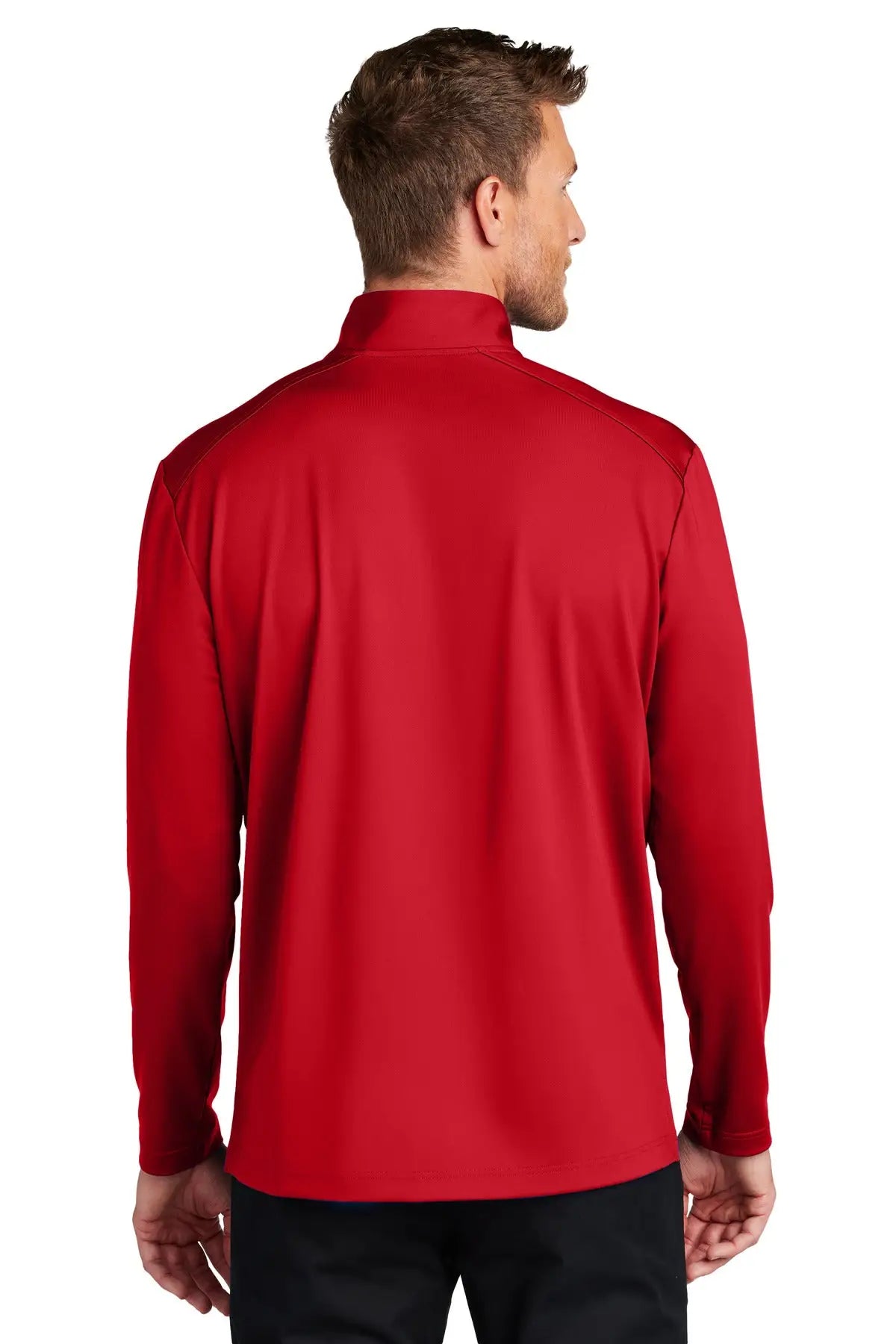 Port Authority K880 C-free Double Knit 1/4-zip - Rich Red