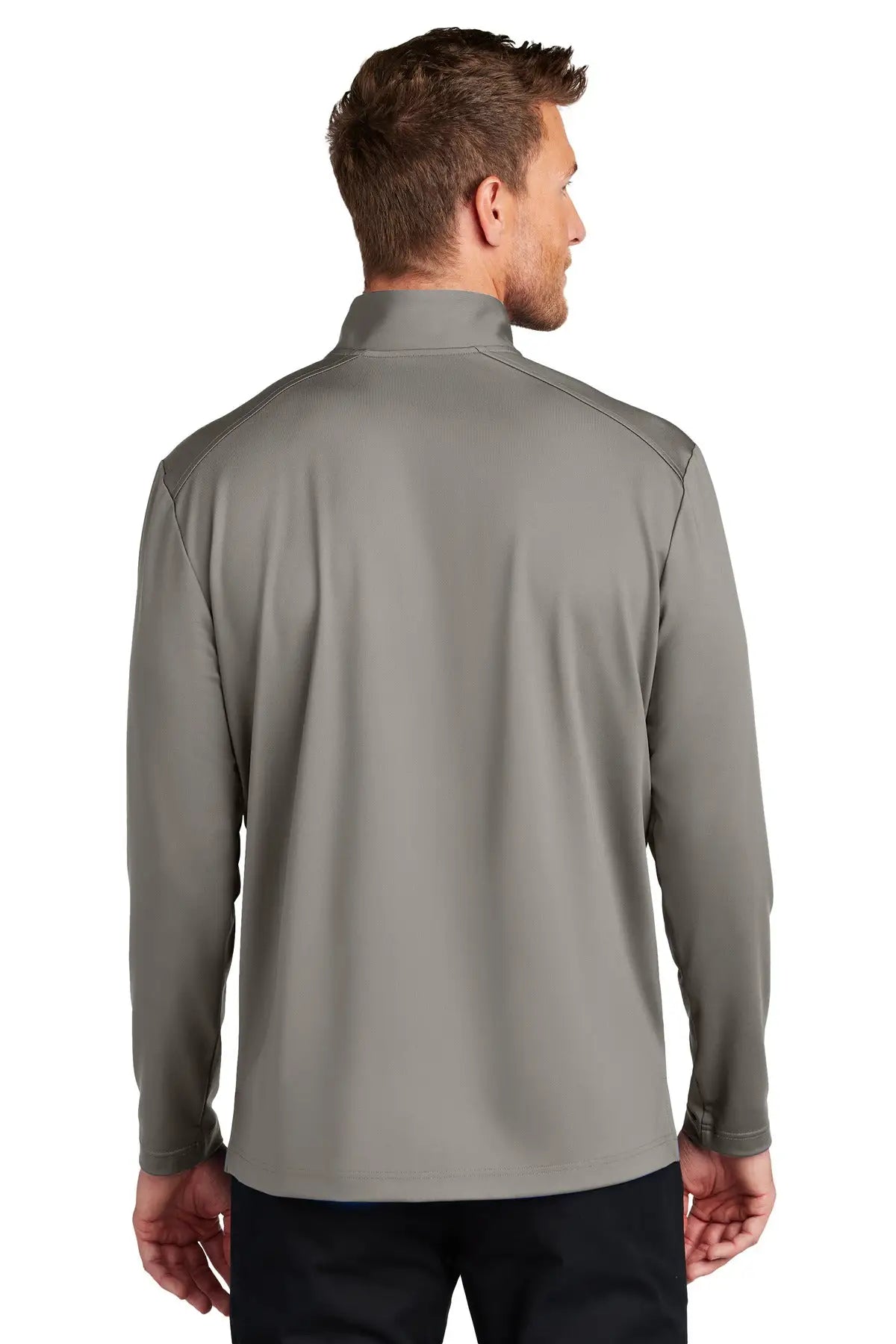 Port Authority K880 C-free Double Knit 1/4-zip - Smoke Gray