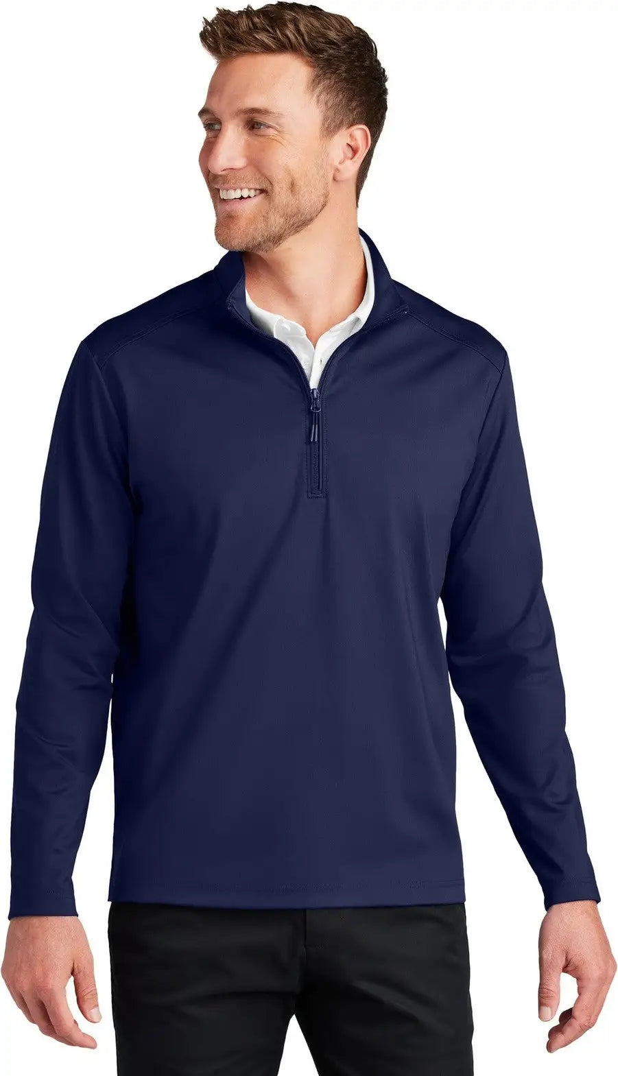 Port Authority K880 C-free Double Knit 1/4-zip - True Navy