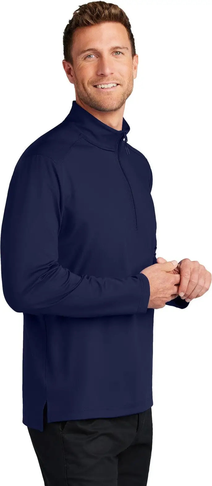 Port Authority K880 C-free Double Knit 1/4-zip - True Navy