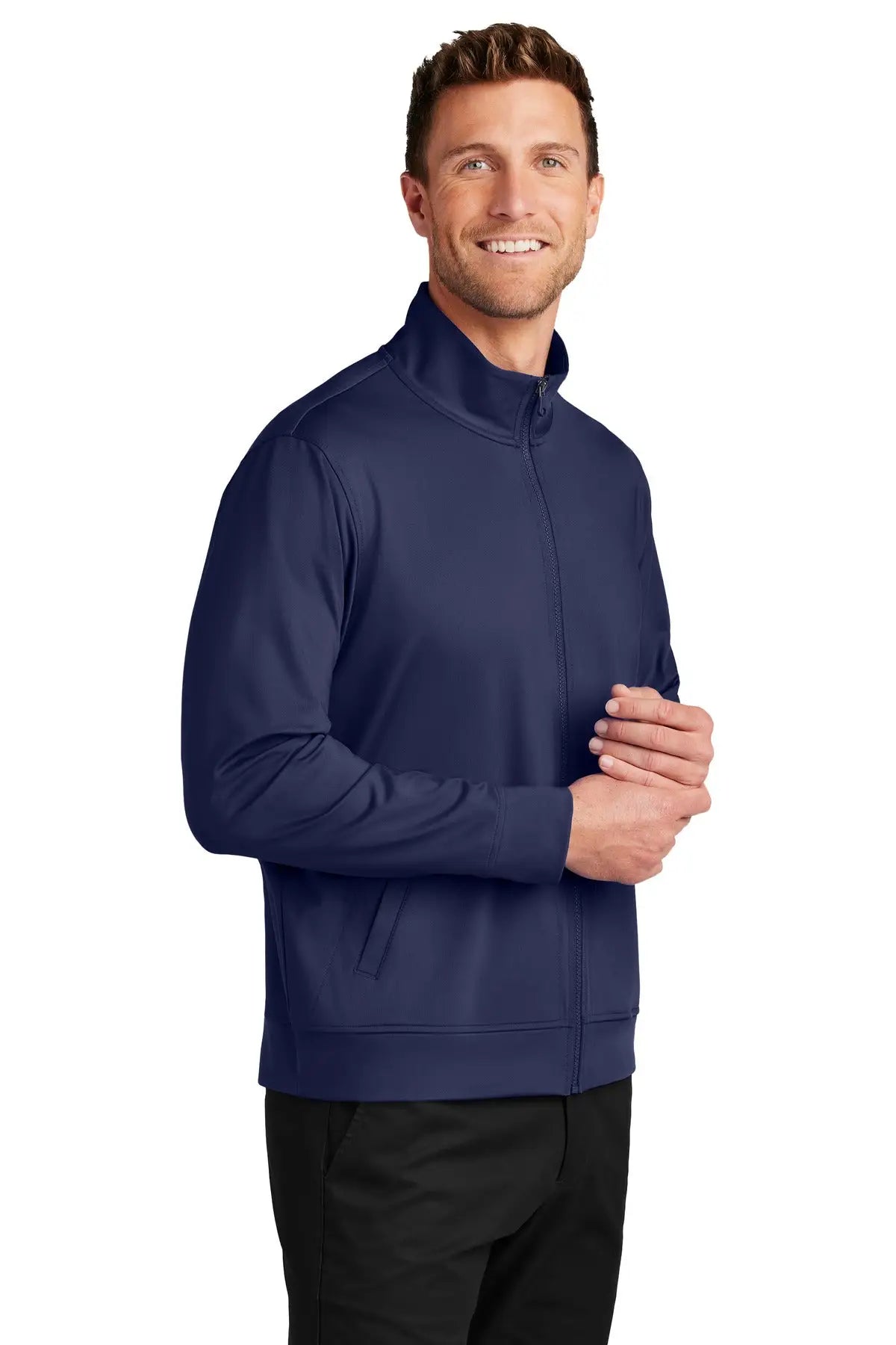 Port Authority K881 C-free Double Knit Full-zip - True Navy