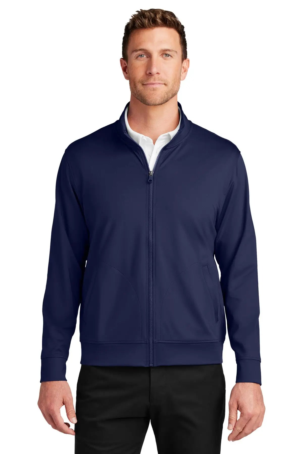 Port Authority K881 C-free Double Knit Full-zip - True Navy