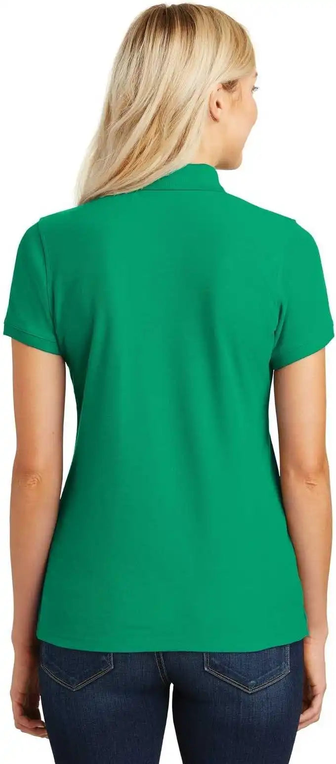 Port Authority L100 Ladies Core Classic Pique Polo Bright Kelly Green