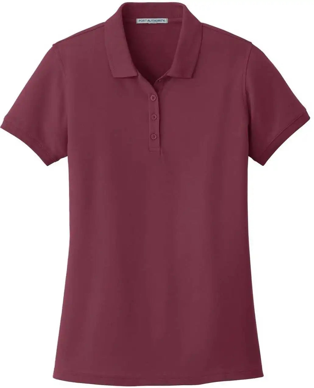 Port Authority L100 Ladies Core Classic Pique Polo Burgundy