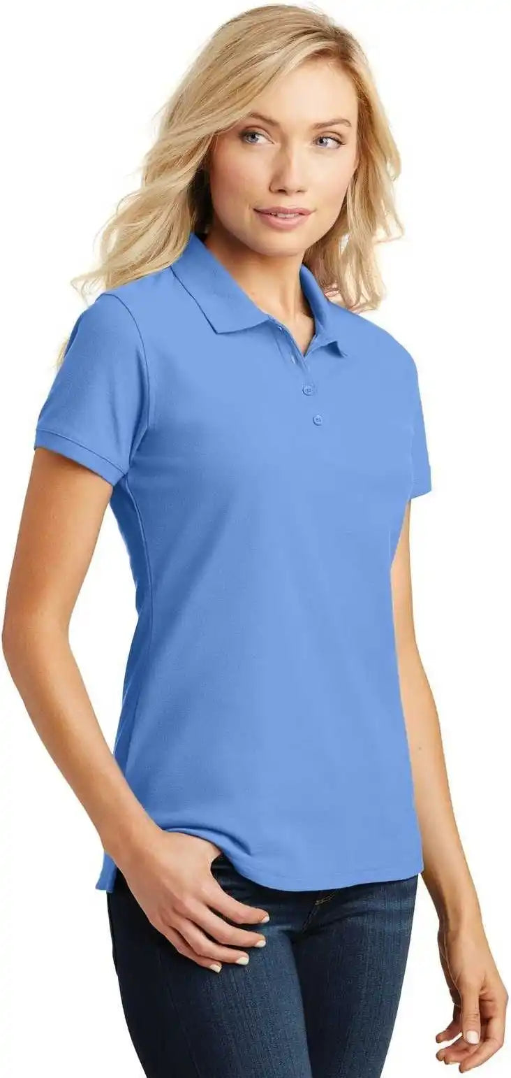 Port Authority L100 Ladies Core Classic Pique Polo Carolina Blue