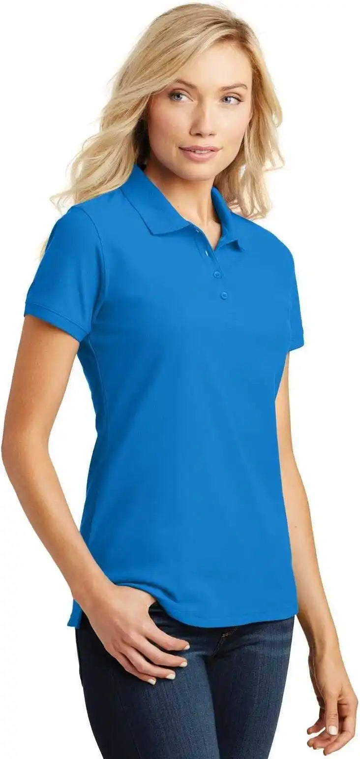 Port Authority L100 Ladies Core Classic Pique Polo Coastal Blue
