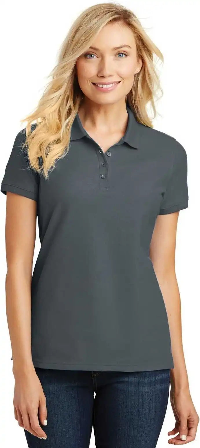 Port Authority L100 Ladies Core Classic Pique Polo Graphite
