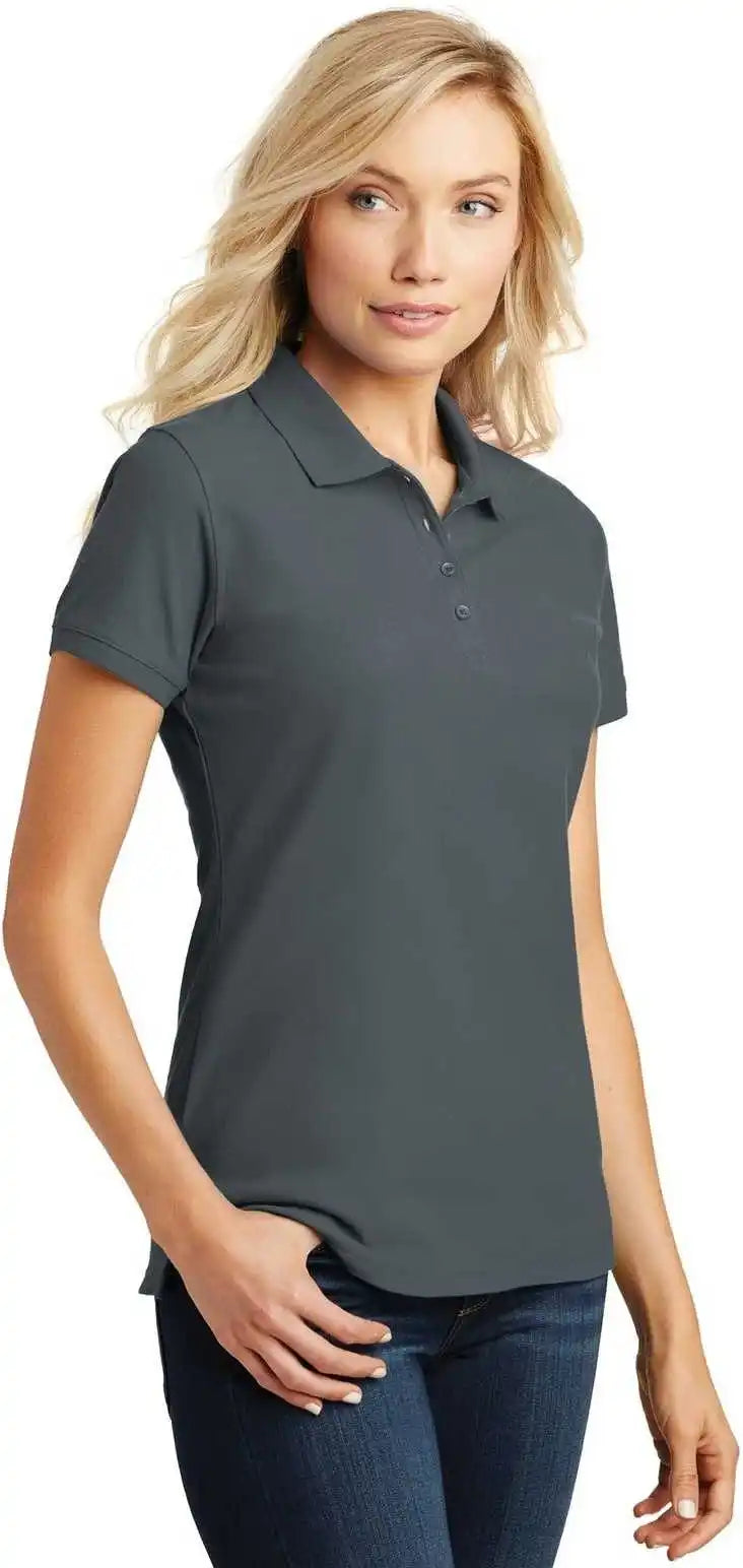 Port Authority L100 Ladies Core Classic Pique Polo Graphite