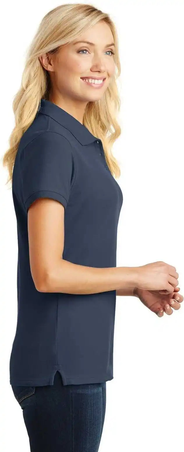 Port Authority L100 Ladies Core Classic Pique Polo River Blue Navy