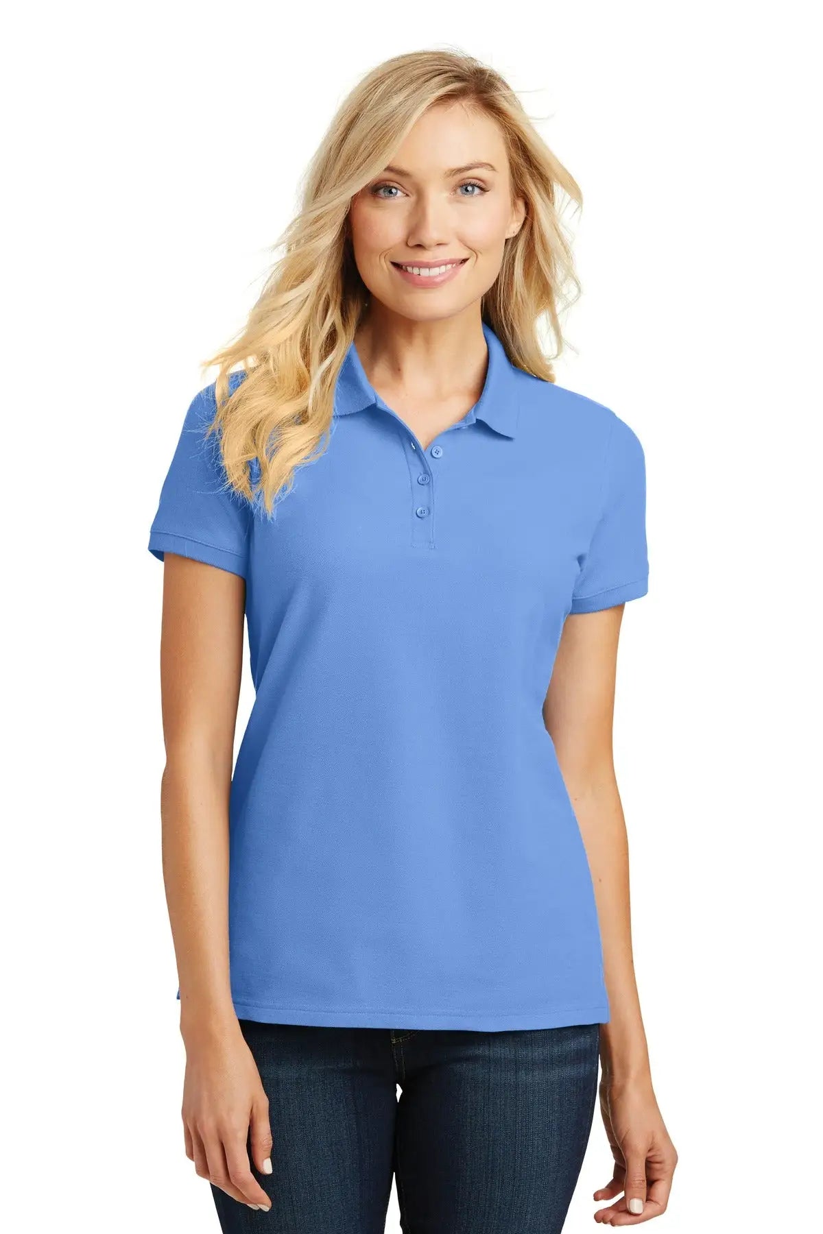 Port Authority L100 Women’s Core Classic Pique Polo - Carolina Blue - Ladies Xs