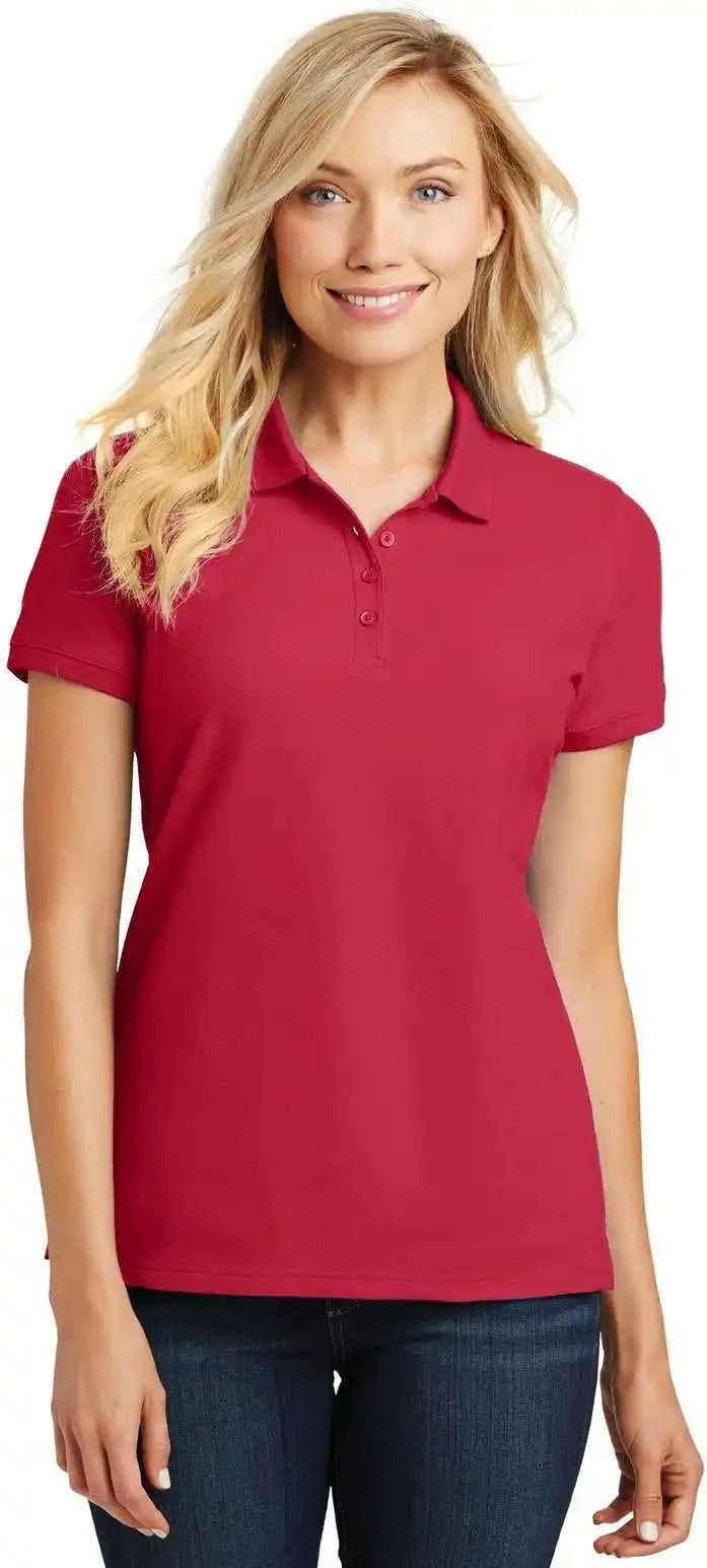Port Authority L100 Women’s Core Classic Pique Polo - Rich Red