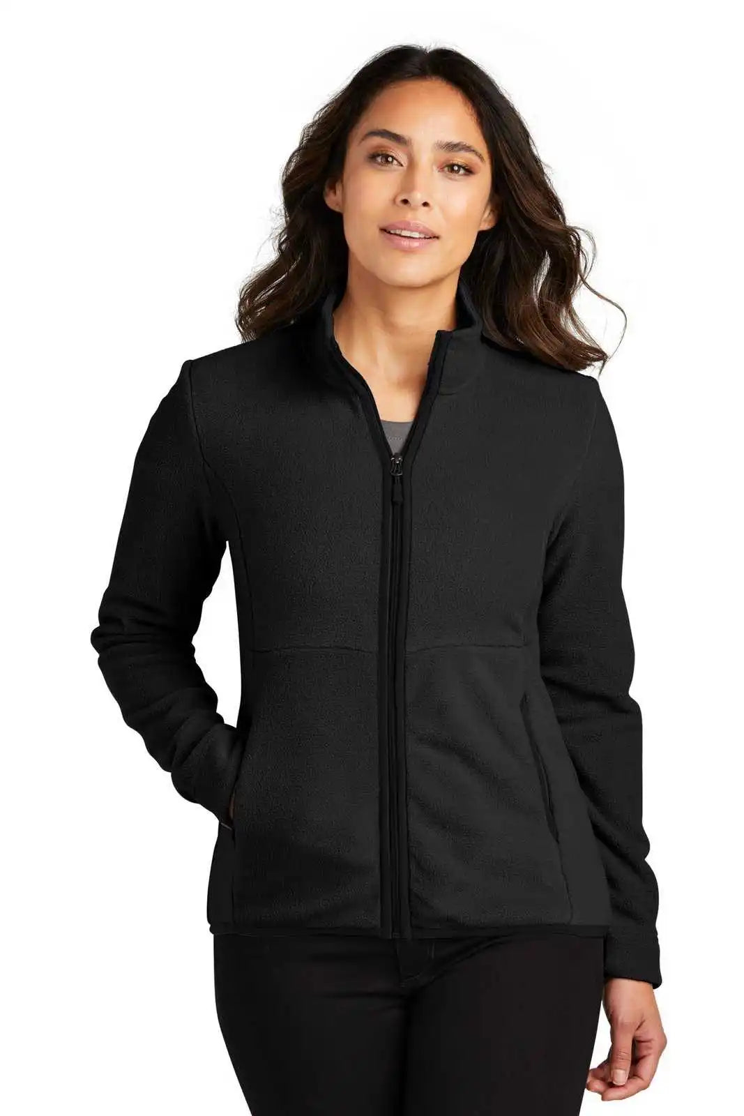Port Authority L110 Women’s Connection Fleece Jacket - Deep Black