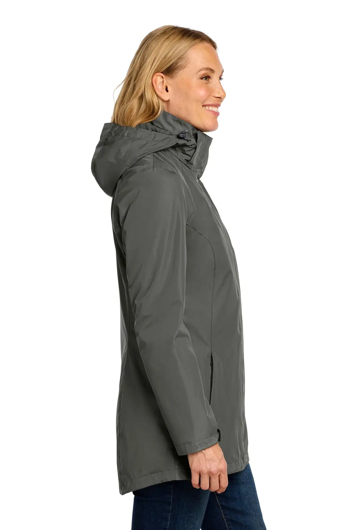 Port Authority L123 Women’s All-weather 3-in-1 Jacket - Storm Gray