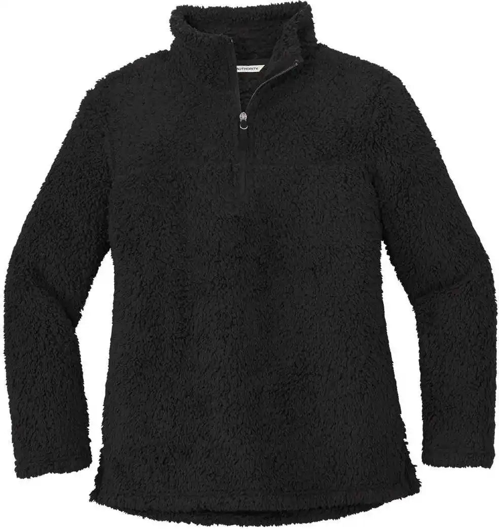 Port Authority L130 Ladies Cozy 1/4-zip Fleece - Black
