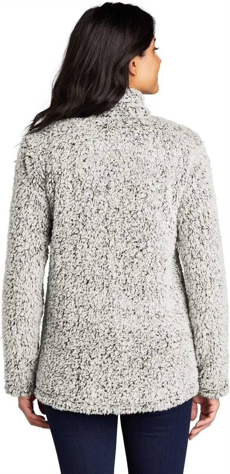 Port Authority L130 Ladies Cozy 1/4-zip Fleece - Gray Heather