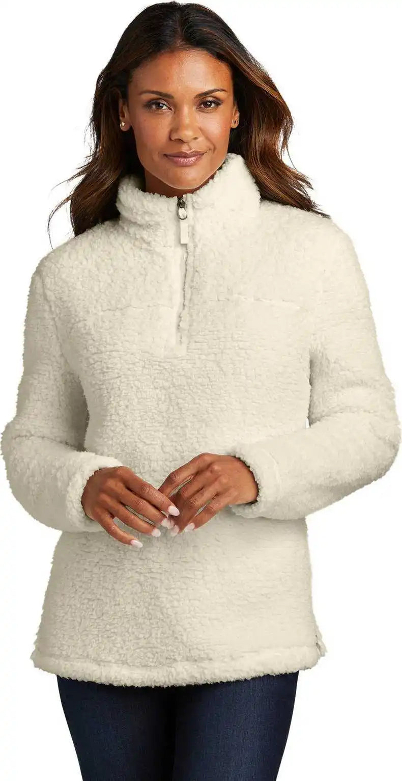 Port Authority L130 Ladies Cozy 1/4 Zip Fleece Marshmllw