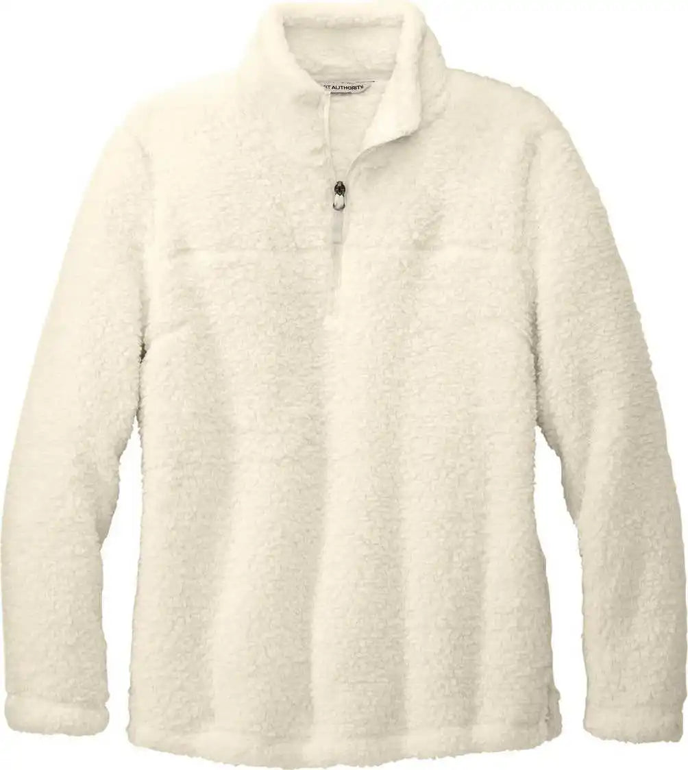 Port Authority L130 Ladies Cozy 1/4 Zip Fleece Marshmllw