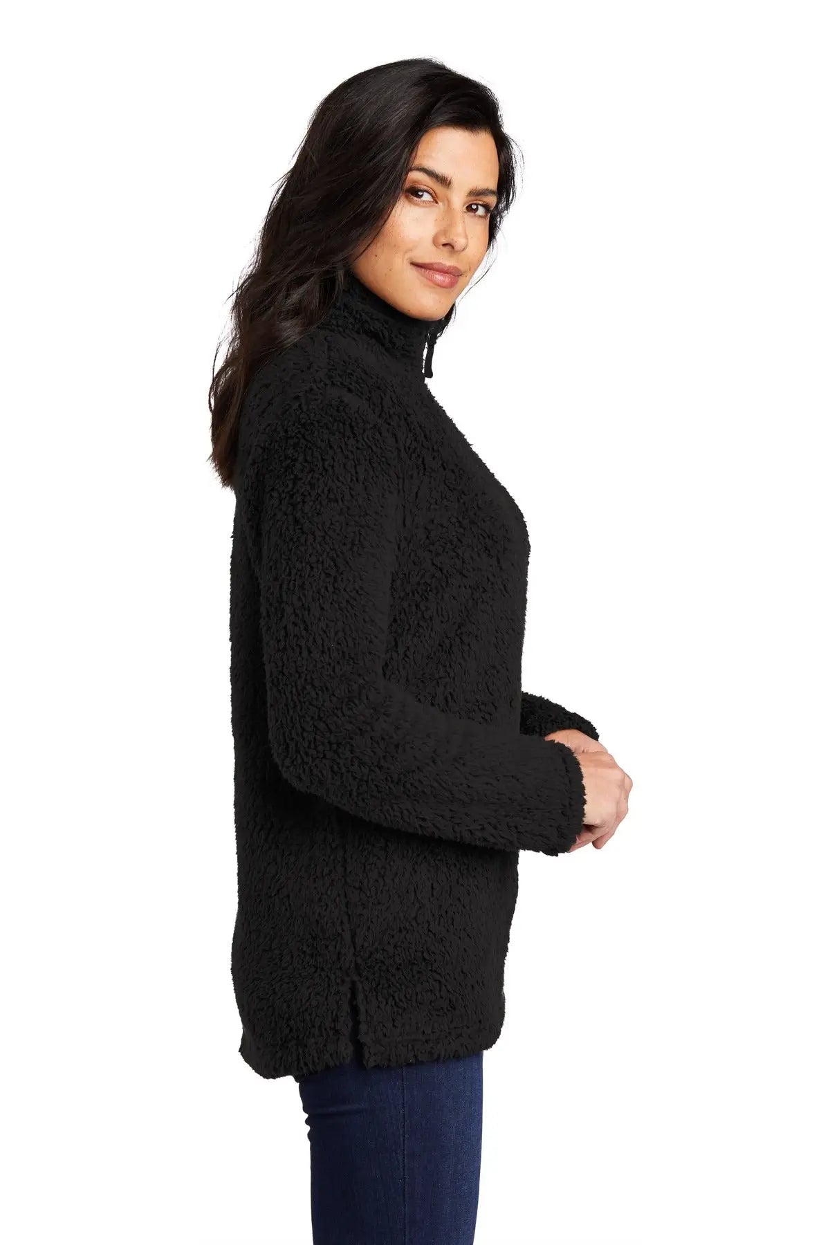 Port Authority L130 Women’s Cozy 1/4-zip Fleece - Black