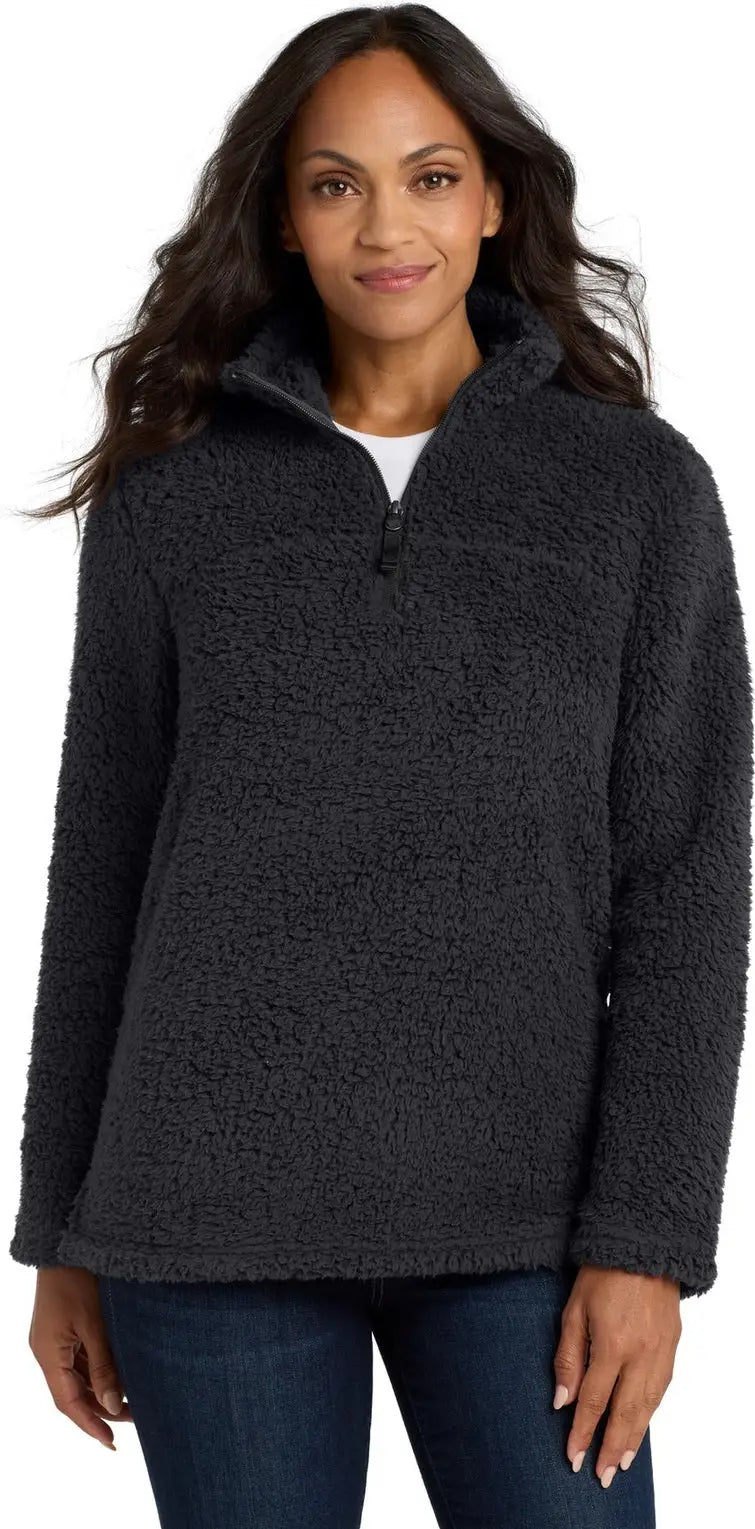 Port Authority L130 Women’s Cozy 1/4-zip Fleece - Charcoal