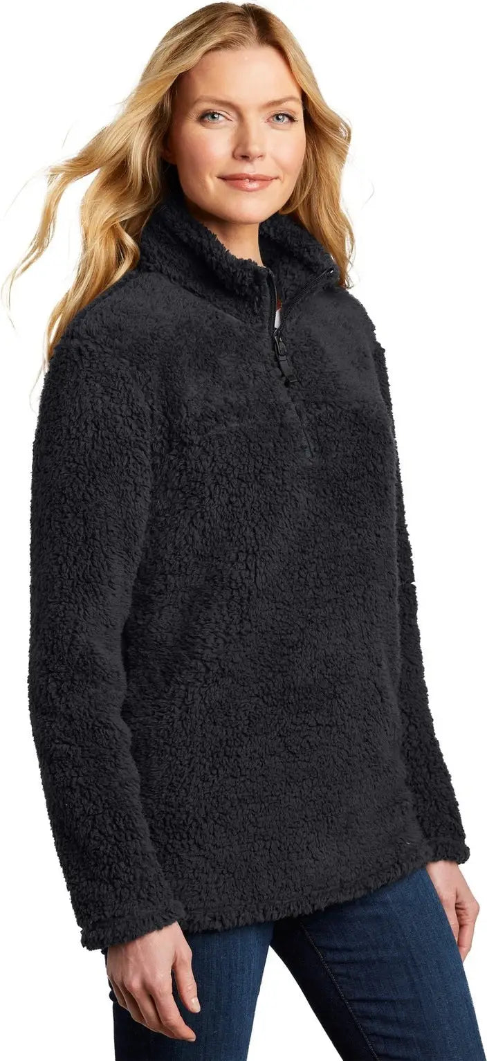 Port Authority L130 Women’s Cozy 1/4-zip Fleece - Charcoal