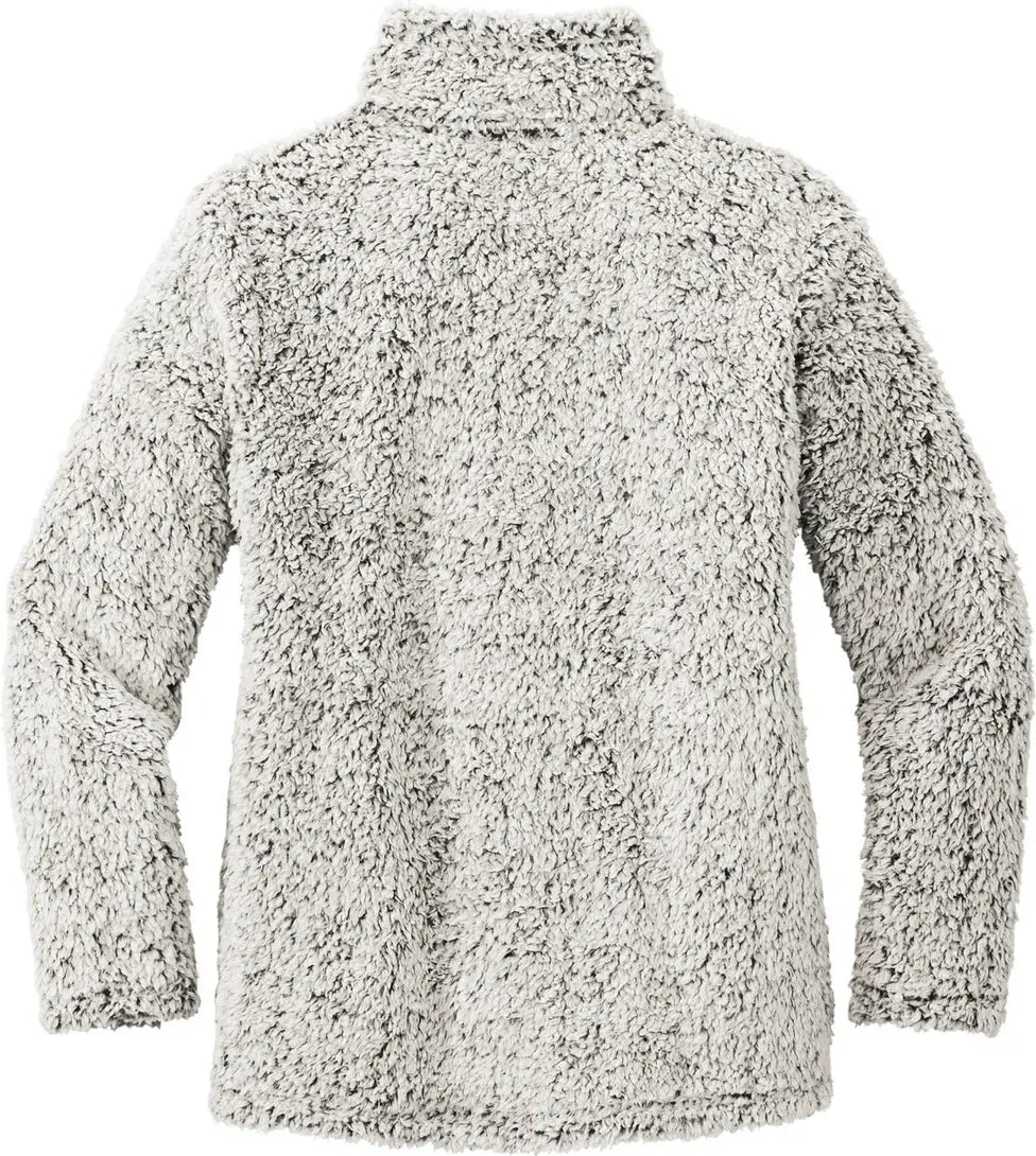 Port Authority L130 Women’s Cozy 1/4-zip Fleece - Gray Heather - Ladies Xs