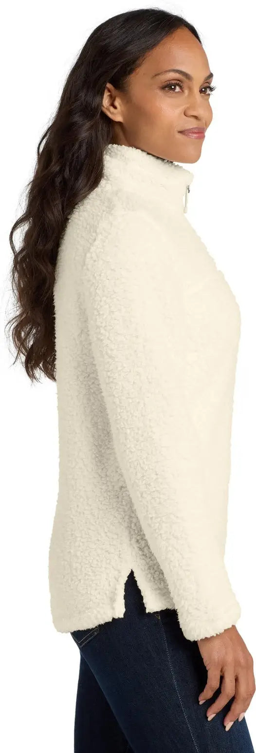 Port Authority L130 Women’s Cozy 1/4-zip Fleece - Marshmallow