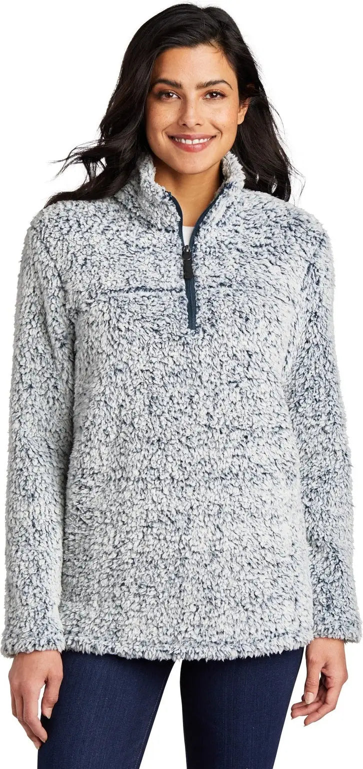 Port Authority L130 Women’s Cozy 1/4-zip Fleece - Navy Heather