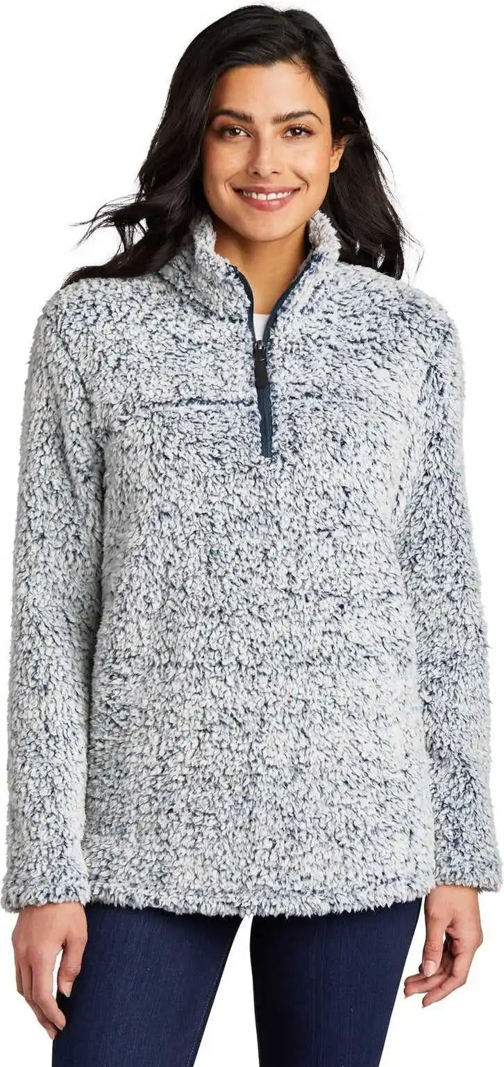 Port Authority L130 Women’s Cozy 1/4-zip Fleece - Navy Heather