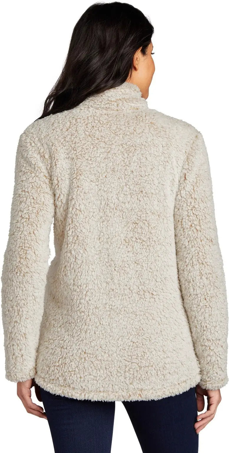 Port Authority L130 Women’s Cozy 1/4-zip Fleece - Oatmeal Heather