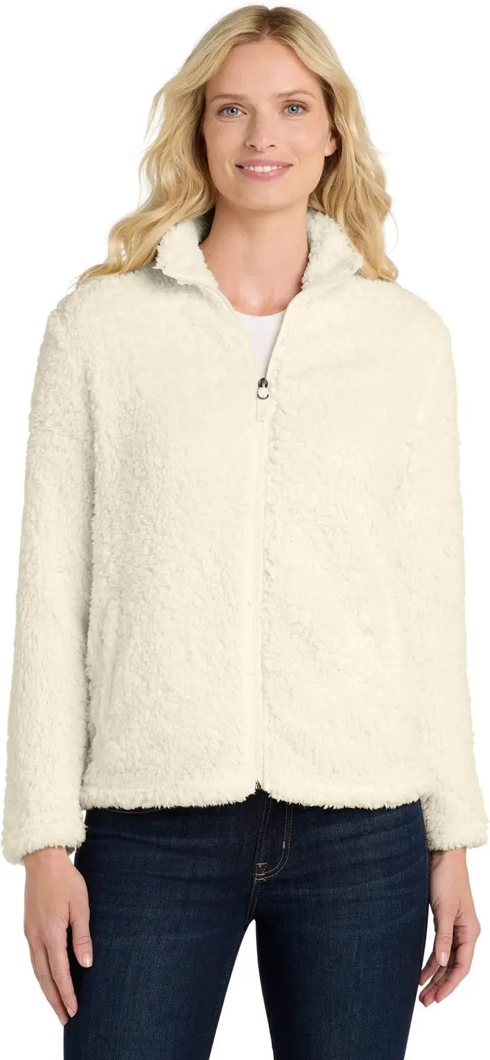 Port Authority L131 Women’s Cozy Fleece Jacket - Marshmallow