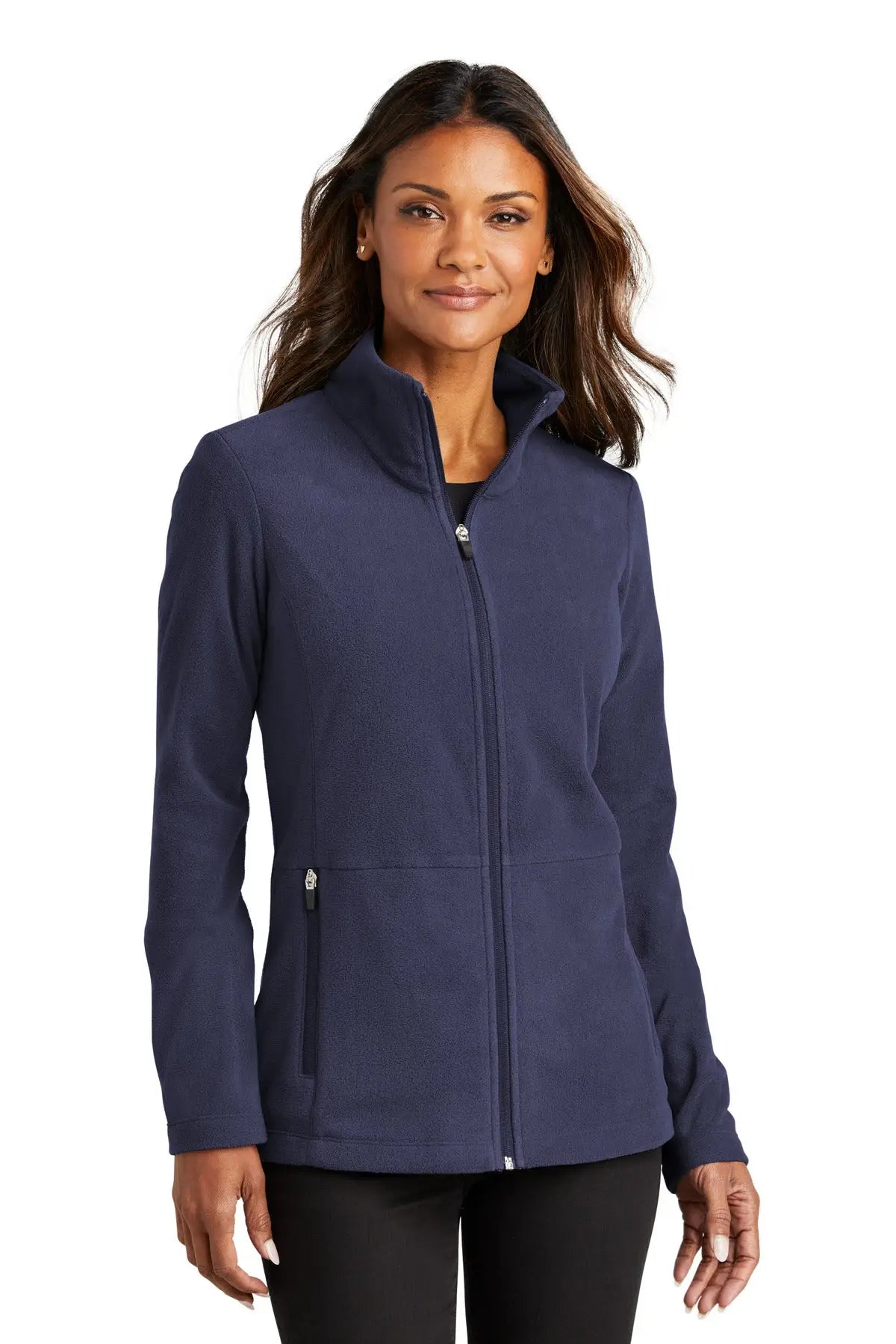Port Authority L151 Women’s Accord Microfleece Jacket - Navy - Ladies Xs