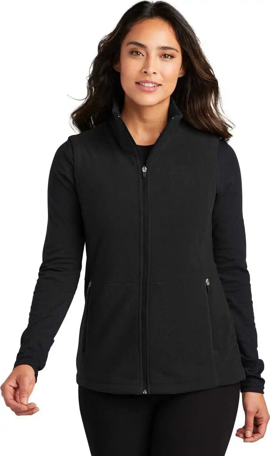 Port Authority L152 Ladies Accord Microfleece Vest Black