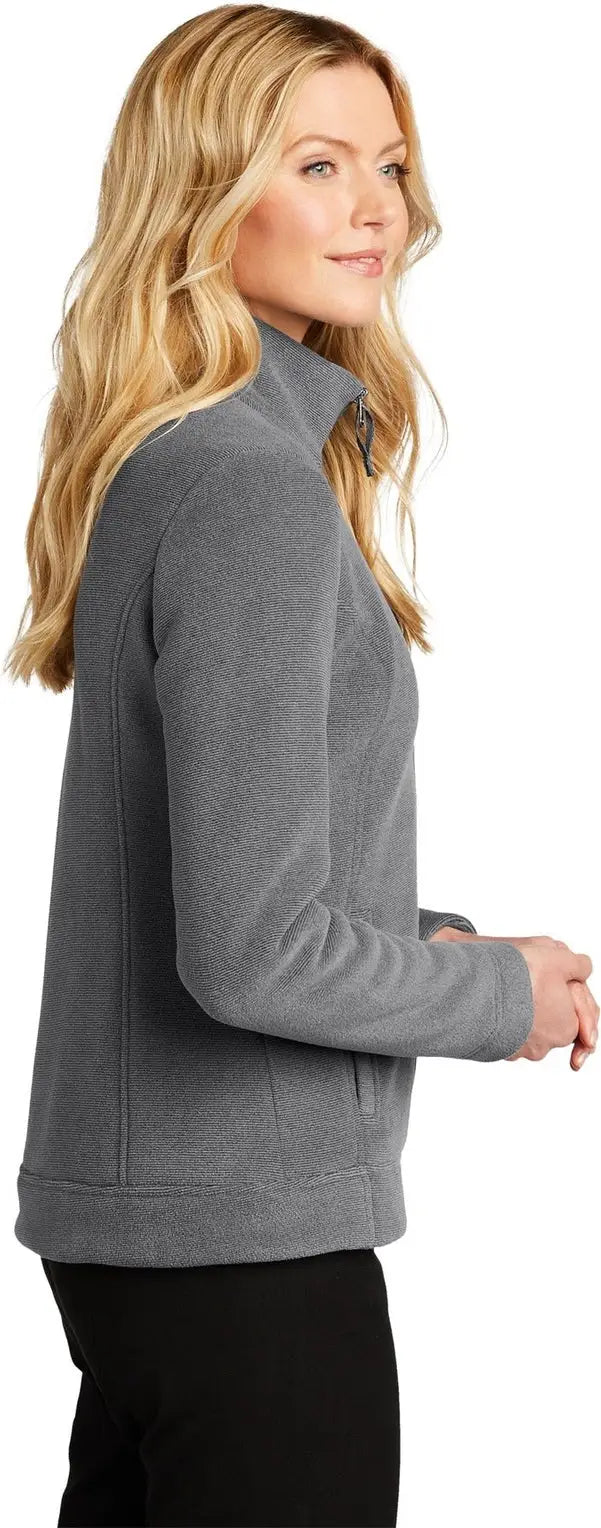 Port Authority L211 Women’s Ultra Warm Brushed Fleece Jacket - Gusty Gray Sterling