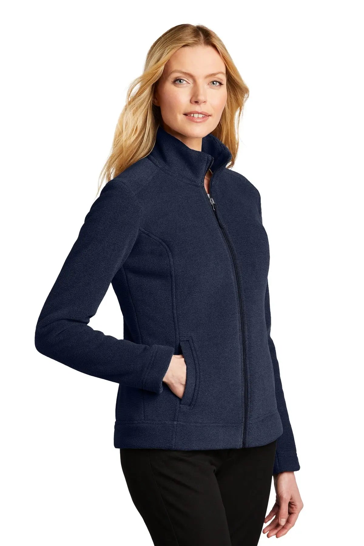 Port Authority L211 Women’s Ultra Warm Brushed Fleece Jacket - Insignia Blue River Navy