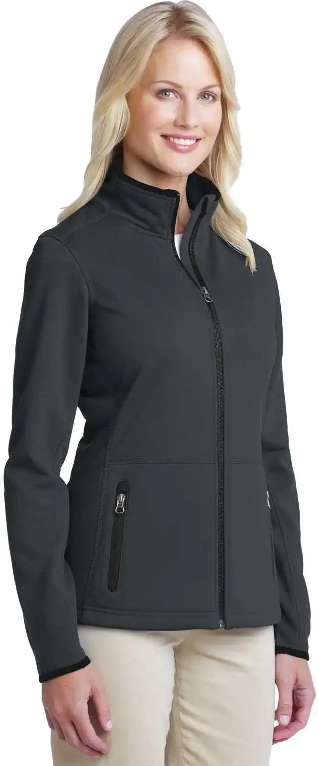 Port Authority L222 Ladies Pique Fleece Jacket Graphite