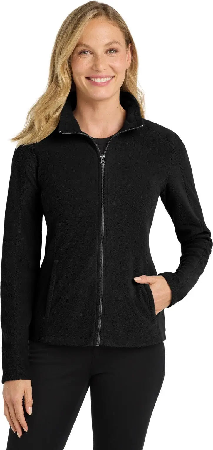 Port Authority L223 Women’s Microfleece Jacket - Black - Ladies Xs