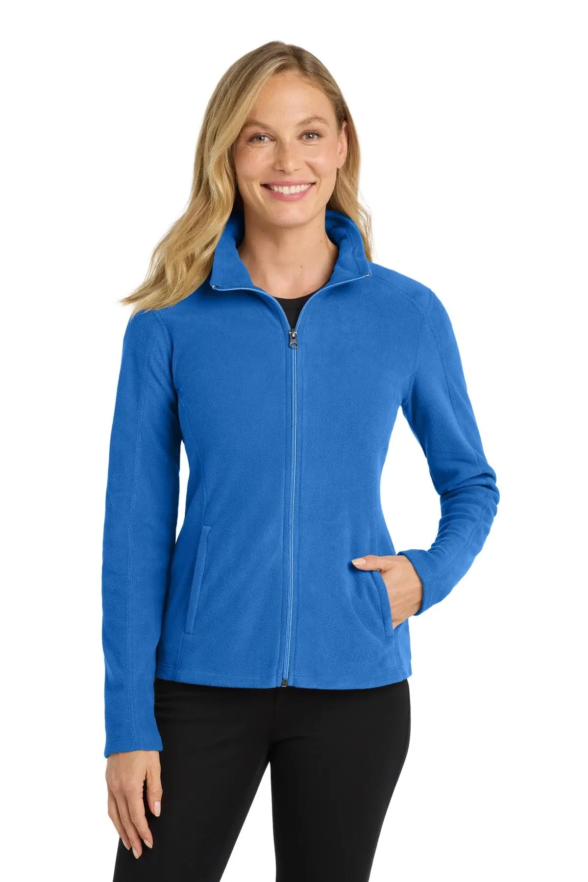 Port Authority L223 Women’s Microfleece Jacket - Light Royal - Ladies Xs