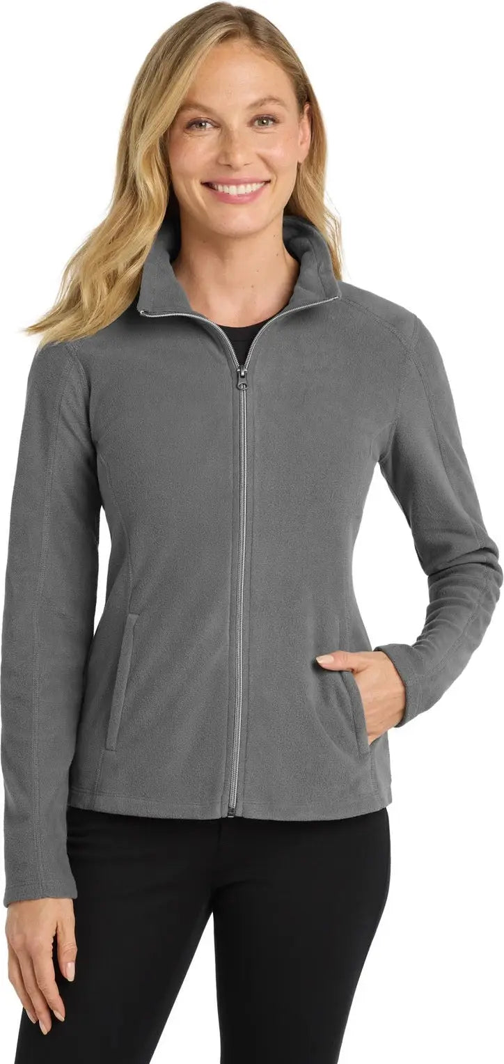 Port Authority L223 Women’s Microfleece Jacket - Pearl Gray - Ladies Xs