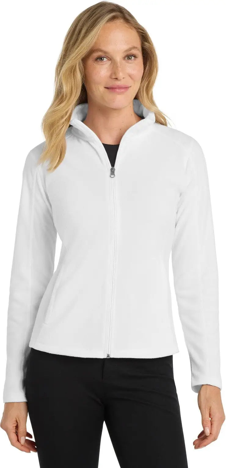 Port Authority L223 Women’s Microfleece Jacket - White - Ladies Xs