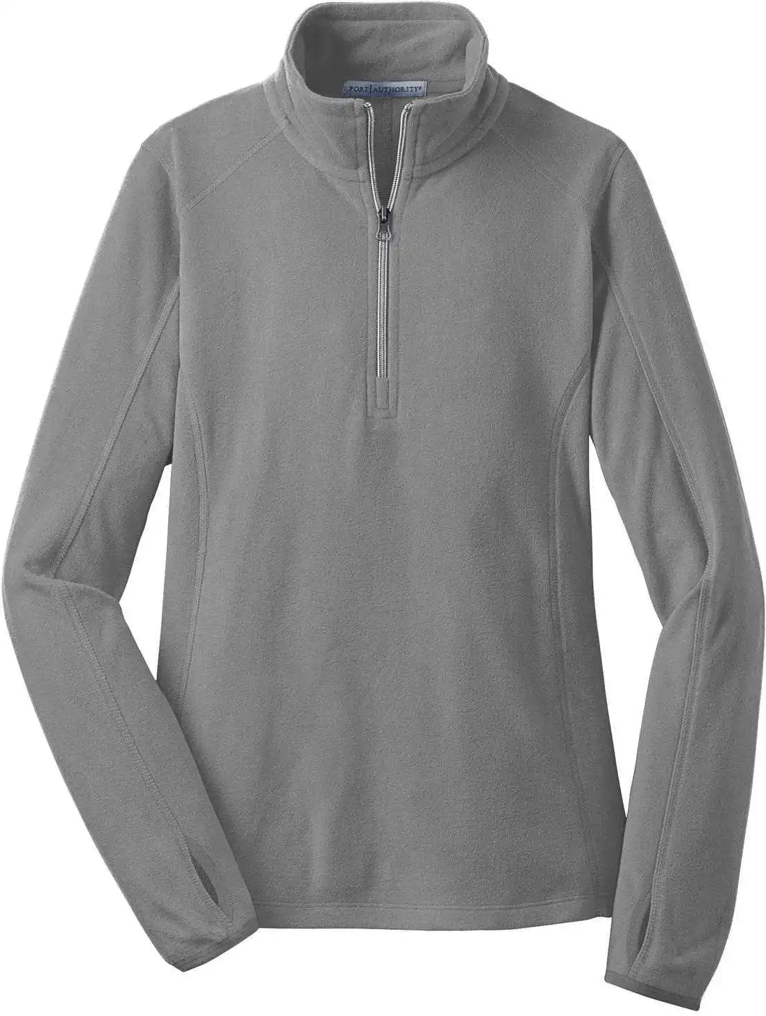 Port Authority L224 Ladies Microfleece 1/2-zip Pullover - Pearl Gray