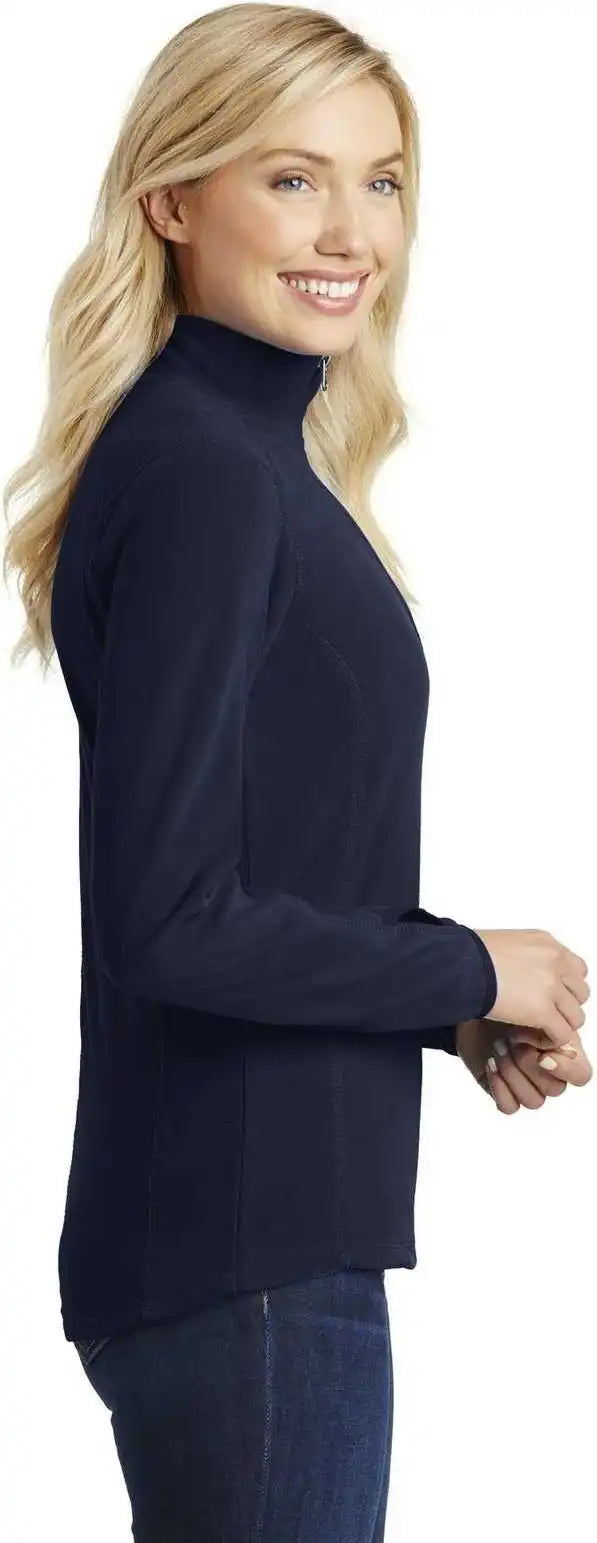 Port Authority L224 Ladies Microfleece 1/2 Zip Pullover True Navy