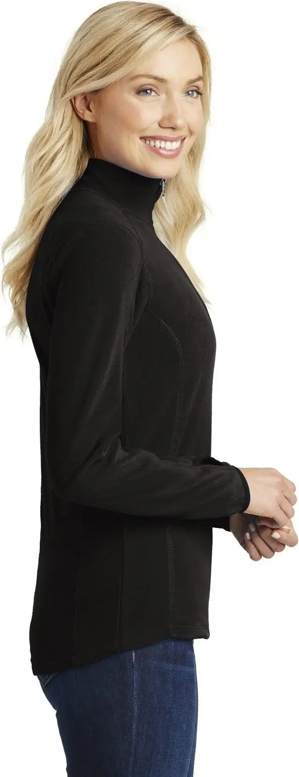 Port Authority L224 Women’s Microfleece 1/2-zip Pullover - Black