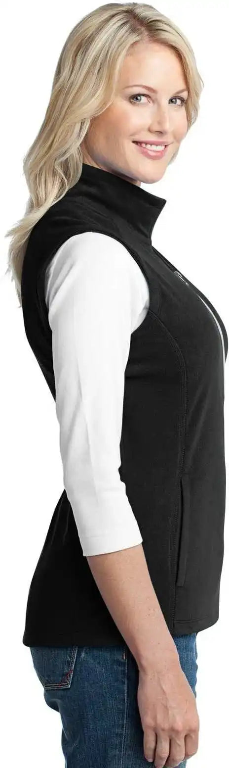 Port Authority L226 Ladies Microfleece Vest Black
