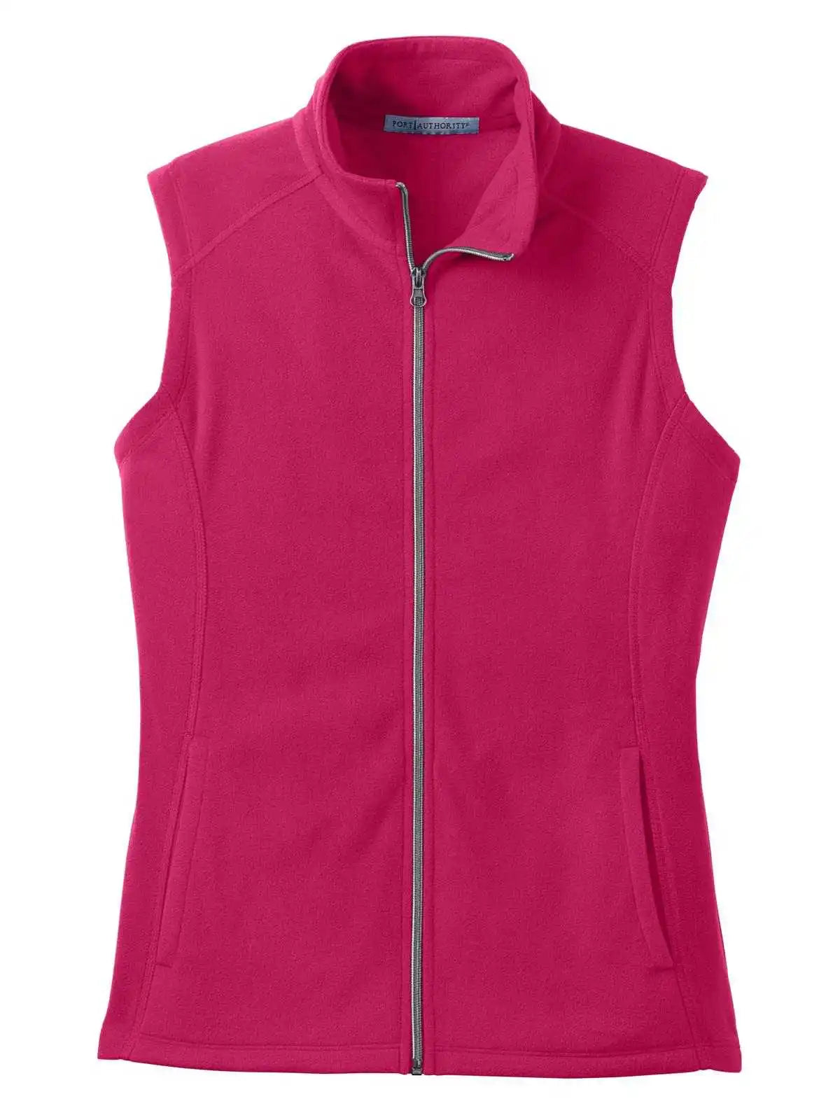 Port Authority L226 Ladies Microfleece Vest - Dark Fuchsia