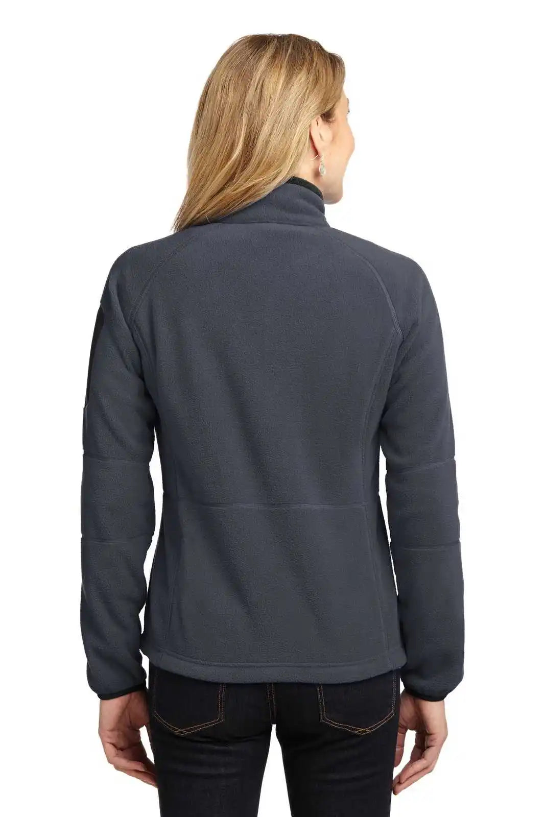 Port Authority L229 Ladies Enhanced Value Fleece Full-zip Jacket - Battleship Gray Black