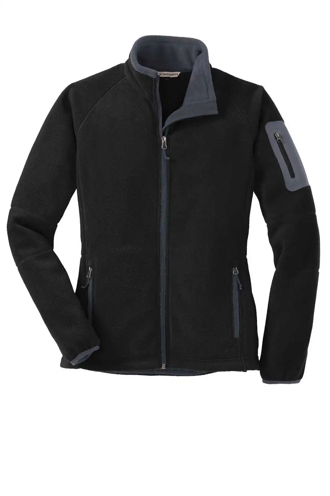 Port Authority L229 Ladies Enhanced Value Fleece Full-zip Jacket - Black Battleship Gray